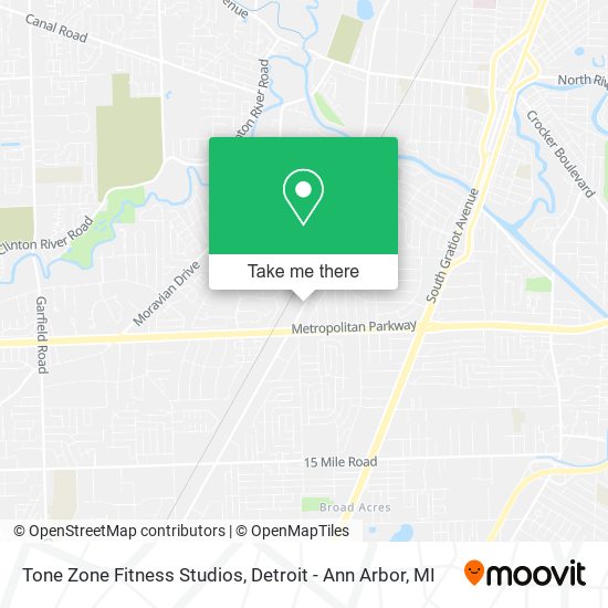 Mapa de Tone Zone Fitness Studios