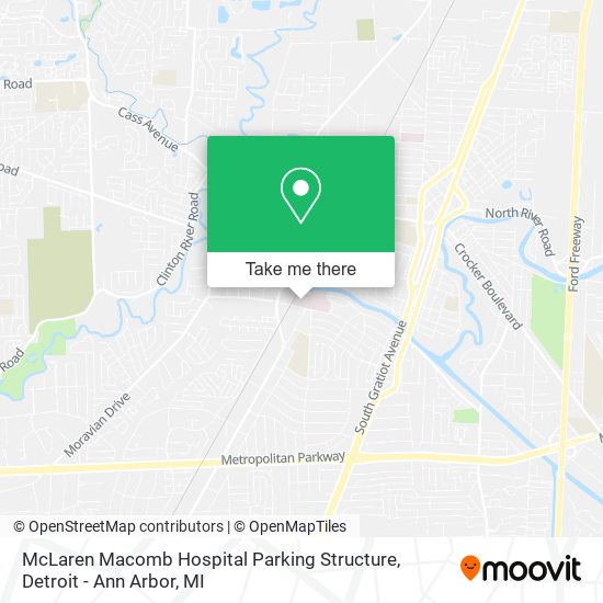 Mapa de McLaren Macomb Hospital Parking Structure