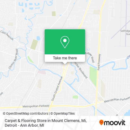 Carpet & Flooring Store in Mount Clemens, Mi map