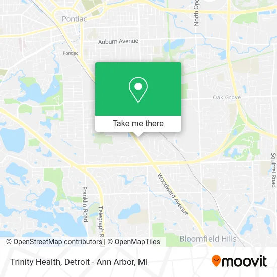 Trinity Health map