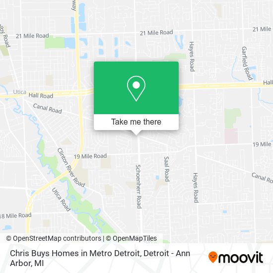 Chris Buys Homes in Metro Detroit map