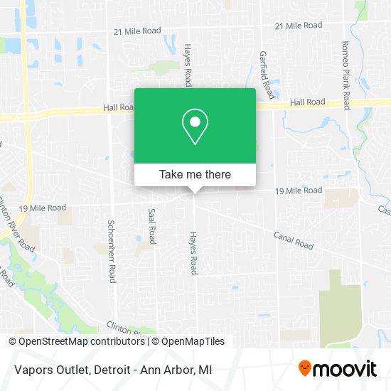 Mapa de Vapors Outlet