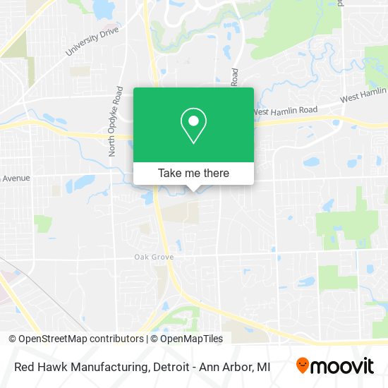 Red Hawk Manufacturing map