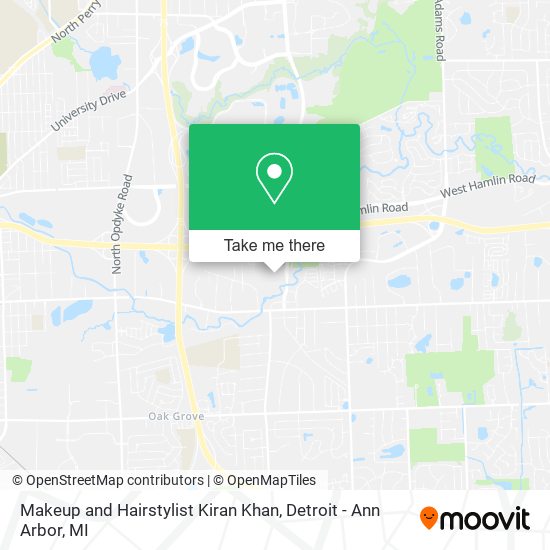 Mapa de Makeup and Hairstylist Kiran Khan