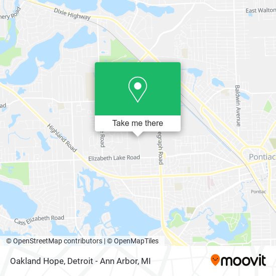 Mapa de Oakland Hope