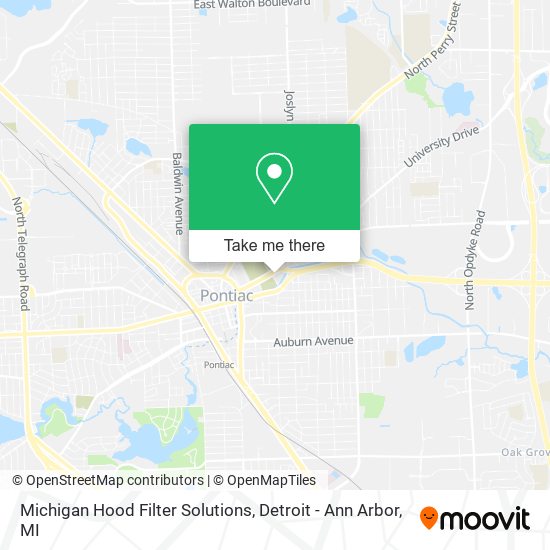 Michigan Hood Filter Solutions map