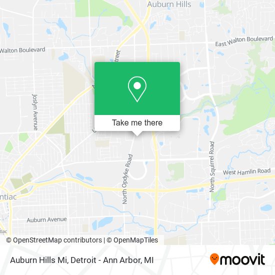 Auburn Hills Mi map