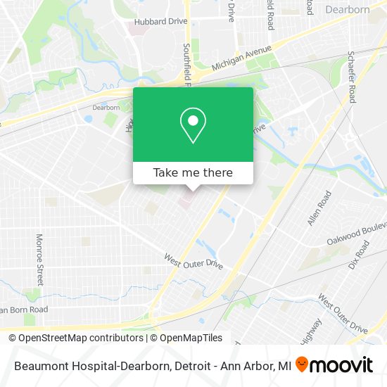 How to get to Beaumont Hospital Dearborn by Bus