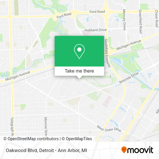 Oakwood Blvd map