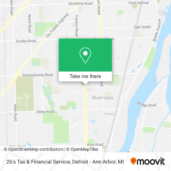 2b's Tax & Financial Service map