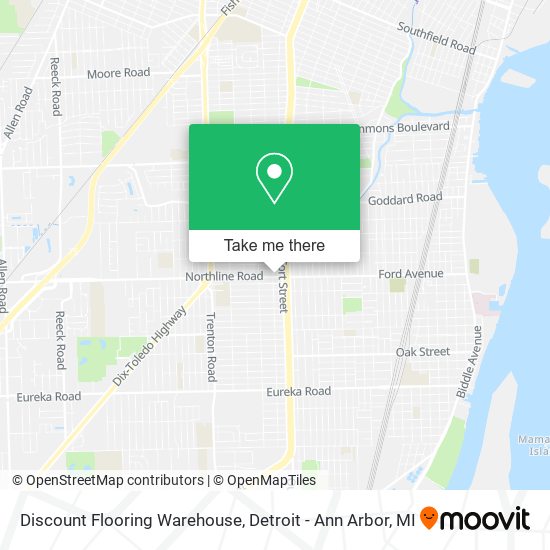 Discount Flooring Warehouse map