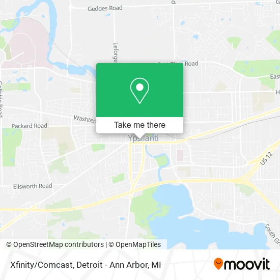 Xfinity/Comcast map