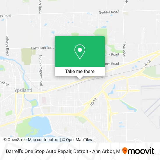 Darrell's One Stop Auto Repair map