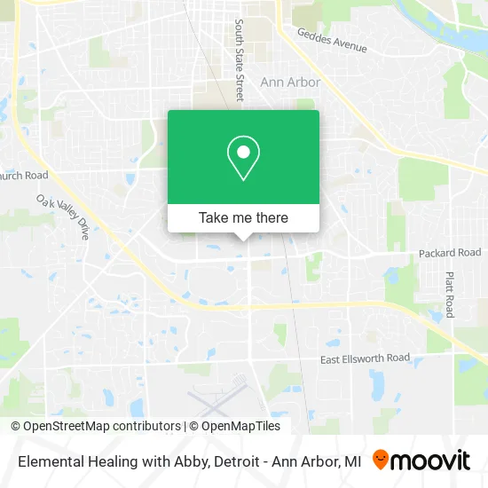 Elemental Healing with Abby map