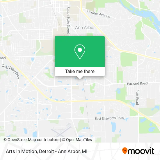 Arts in Motion map