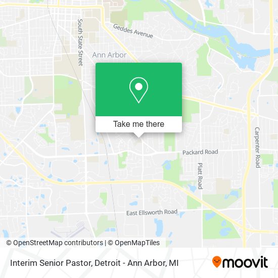 Interim Senior Pastor map
