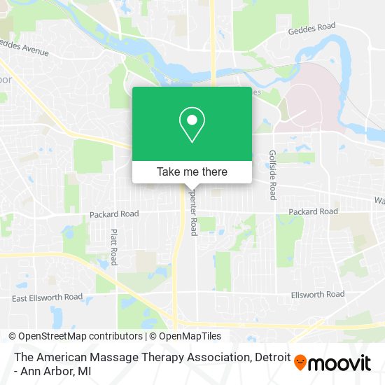 Mapa de The American Massage Therapy Association
