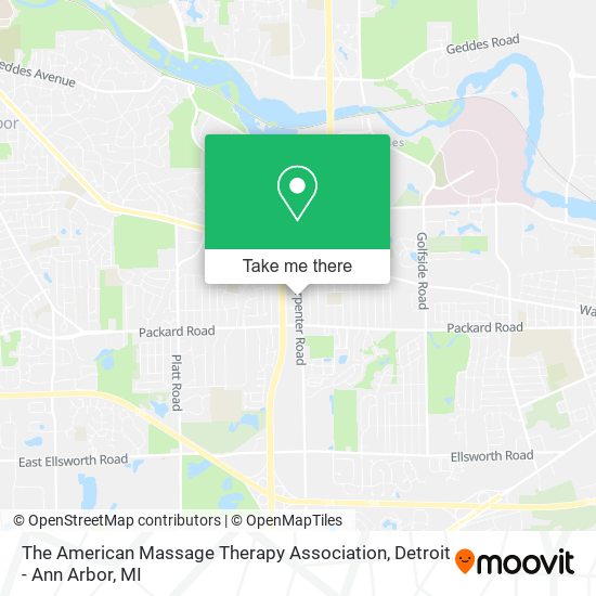 The American Massage Therapy Association map