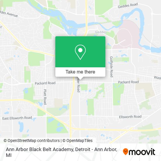 Ann Arbor Black Belt Academy map