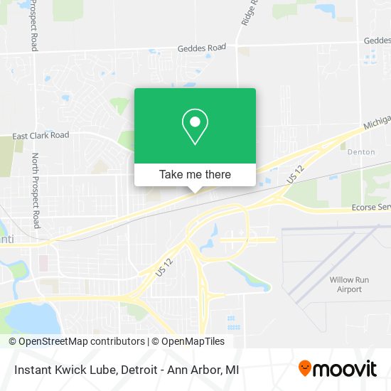 Instant Kwick Lube map