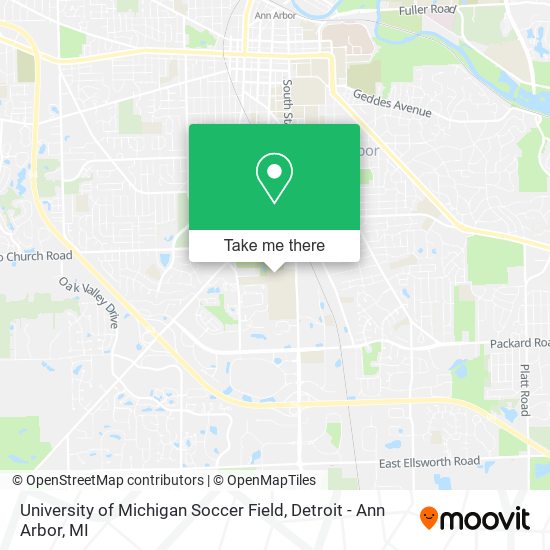 University of Michigan Soccer Field map