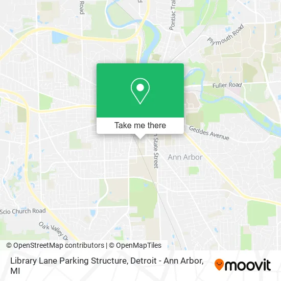Library Lane Parking Structure map