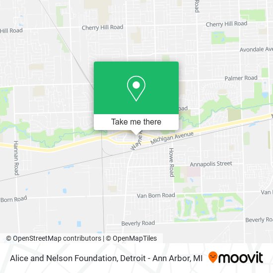 Alice and Nelson Foundation map