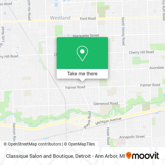 Mapa de Classique Salon and Boutique