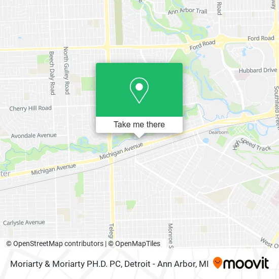 Moriarty & Moriarty PH.D. PC map