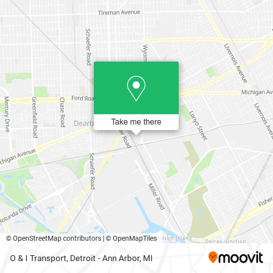 O & I Transport map