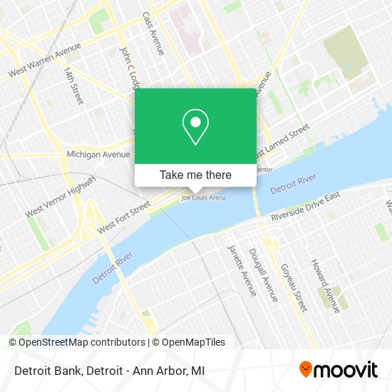 Detroit Bank map