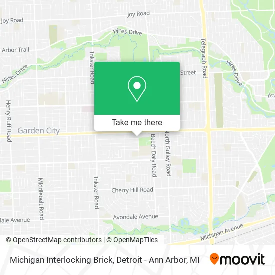 Michigan Interlocking Brick map