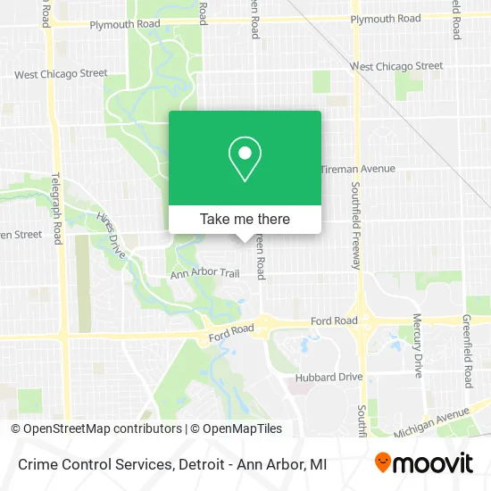 Crime Control Services map