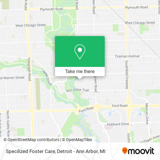 Mapa de Specilized Foster Care