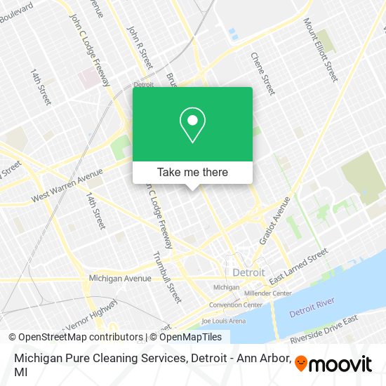 Mapa de Michigan Pure Cleaning Services