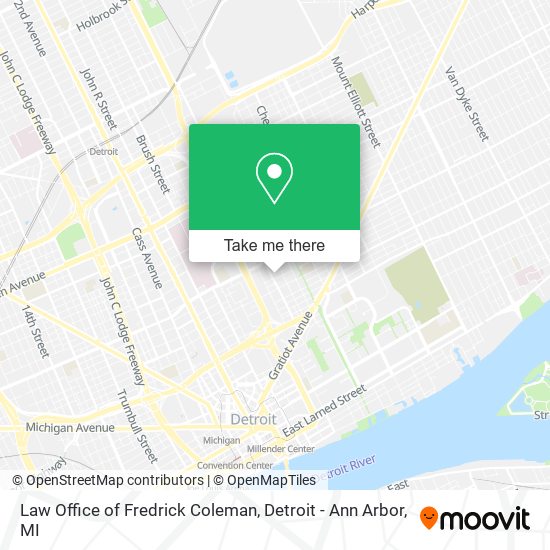 Mapa de Law Office of Fredrick Coleman