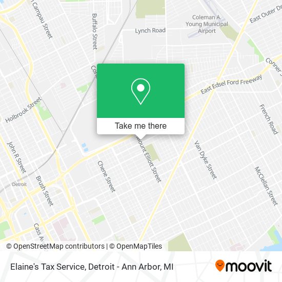 Elaine's Tax Service map