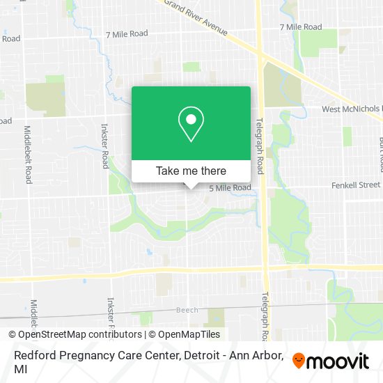 Redford Pregnancy Care Center map