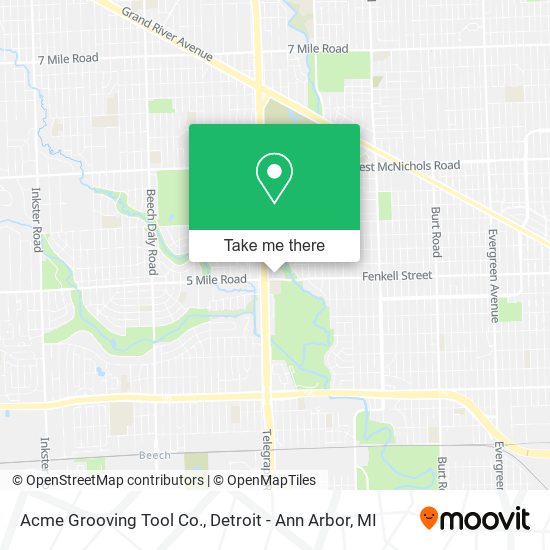 Acme Grooving Tool Co. map