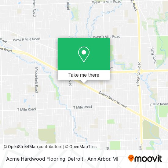 Mapa de Acme Hardwood Flooring