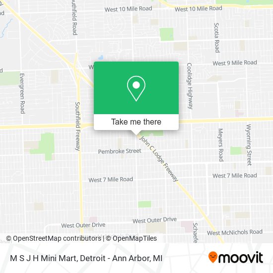 Mapa de M S J H Mini Mart