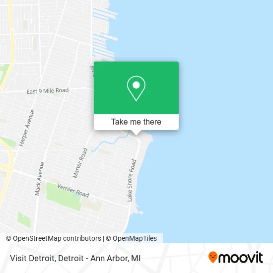 Visit Detroit map