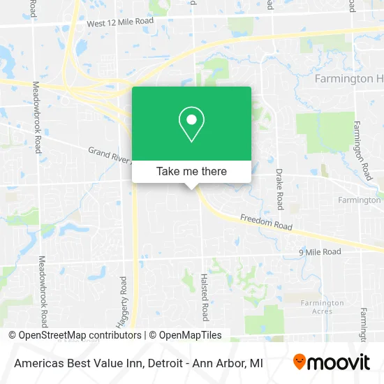 Americas Best Value Inn map