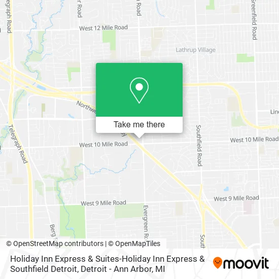 Holiday Inn Express & Suites-Holiday Inn Express & Southfield Detroit map