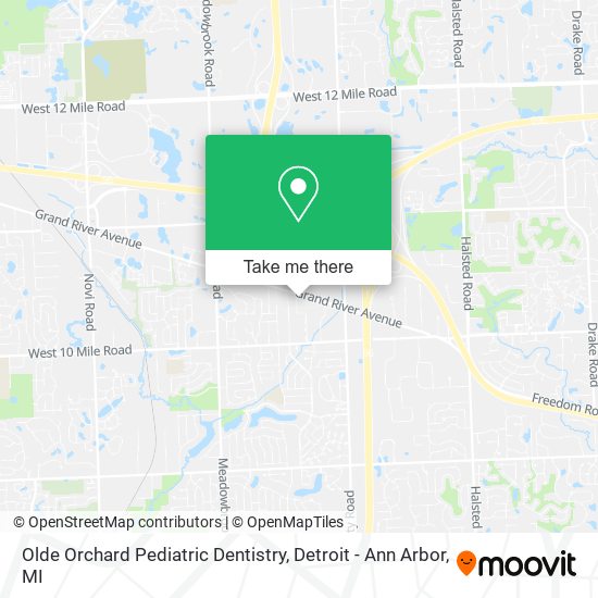 Olde Orchard Pediatric Dentistry map