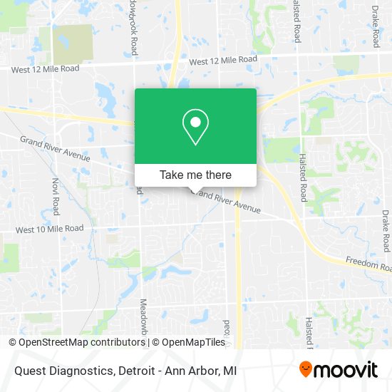 Quest Diagnostics map