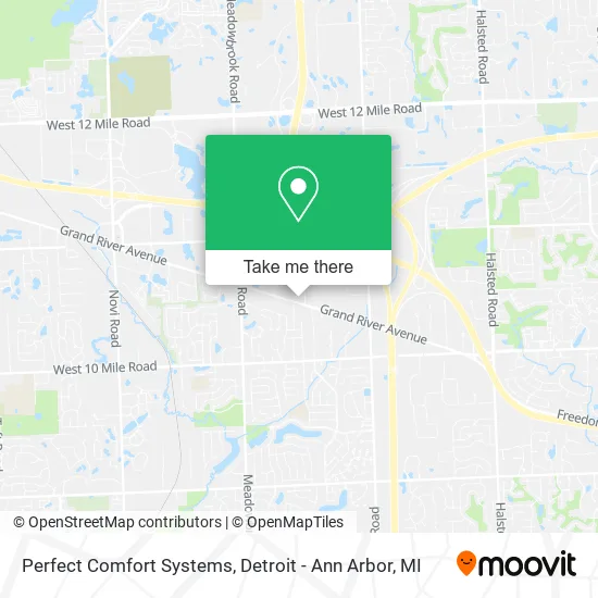 Perfect Comfort Systems map