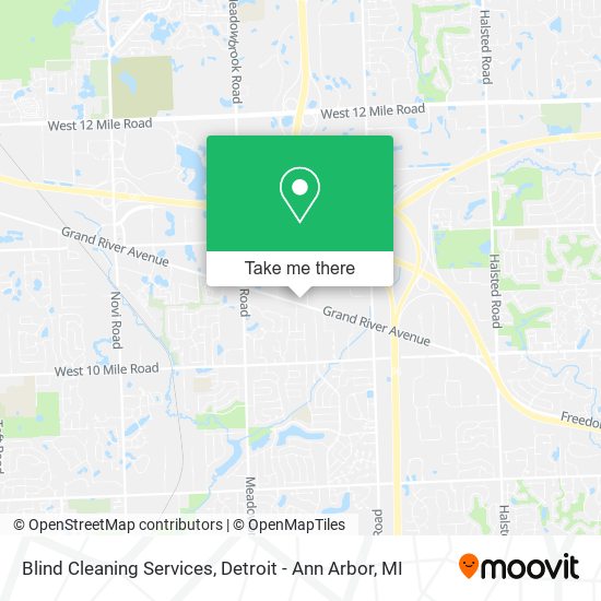 Blind Cleaning Services map