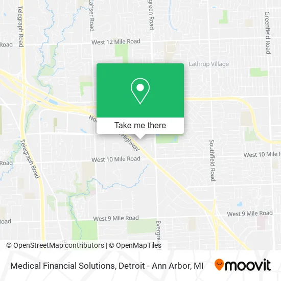 Medical Financial Solutions map