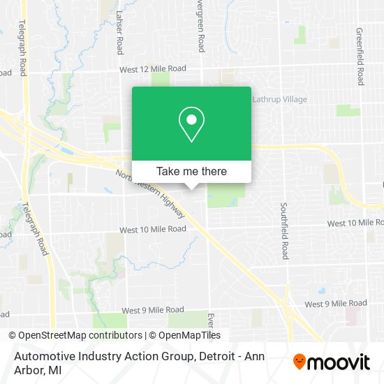 Mapa de Automotive Industry Action Group
